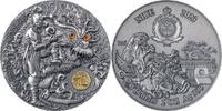 Niue 5 Dollars Shaolin Kung Fu Dragon Martial Arts Styles 2 oz Antique finish Silver Coin 5$ Niue 2023 -