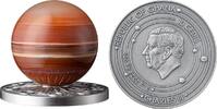 Ghana 10 cedis Mars Solar System 2 oz Antique finish Silver Coin 10 Cedis Republic of Ghana 2024 -