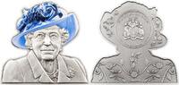 Barbados In Memoriam Of Queen Elizabeth II Happy Birthday 5 oz Antique Finish Silver Coin 5$ Barbados 2022 5 dollars 2022 Antique finish