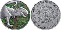 Tyrannosaurus Rex Special Edition Lost World 2 oz Antique finish Silver Coin 2000 Francs CFA Cameroon 2024