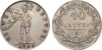 Switzerland 40 Batzen (Taler) Helvetic Republic, Solothurn mint -