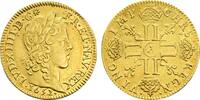 France Louis d'Or 1652-A Louis XIV XF/AU