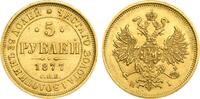 Russia 5 Roubles 1877 CПБ-HI Alexander II AU/UNC 2200,00 EUR Gratis verzending