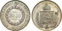 Brazil 2000 Reis 1865 Pedro II AU/UNC 200,00 EUR  Excl. 20,00 EUR Verzending