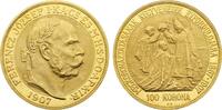 Hungary 100 Korona 1907-KB Franz Joseph I, Kremnitz mint NGC MS62 9200,00 EUR Gratis verzending