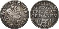 Poland 3 Groschen 1538 Danzig. Sigismund I AU/UNC 1100,00 EUR Gratis verzending