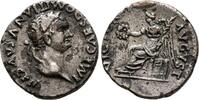 Roman Imperial. Plated Quinarius Domitian augustus, -
