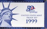 United States 1999 U.S Mint nine coin Proof Set (G7) -