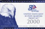 United States 2000 U.S Mint Proof Quarters Set (G8) -
