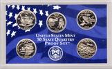 United States 2002 U.S Mint five quarters Proof Set (G13) -