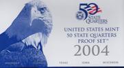 United States 2004 U.S Mint five quarters Proof Set (G15) DISCOUNT!! -