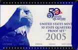 United States 2005 U.S Mint five quarters Proof Set (G16) -