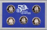United States 2007 U.S Mint five quarters Proof Set (G18) -
