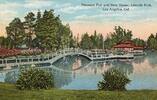 USA 1921 Lincoln Park, Los Angeles vintage, stamped postcard