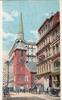 USA early 1900s Trinity Church Boston vintage postcard