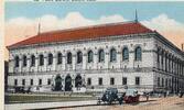 USA early 1900s Boston Public Library vintage postcard