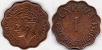 Cyprus 1944 King George VI Cyprus one piastre (CP12) -