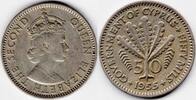 Cyprus 1955 Queen Elizabeth Cyprus 50 mils (CP21) -