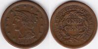USA 1854 copper Large US Cent (L54)