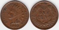 USA Indian Head penny copper-nickel 1902 (I02) -