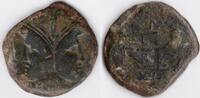 Roman Republic 210 BC double headed Roman god Janus (C239)