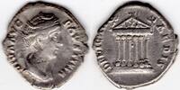 ROMAN EMPIRE Faustina the Elder denarius with hexastyle temple, 138-161 (C10) -