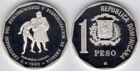 Dominican Republic 1990 Dominican Republic Silver Proof One Peso (G26) -