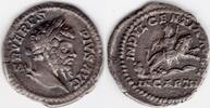 Roman Empire ancient Roman Septimius Severus with Cybele denarius, 193-211 AD (C182) -