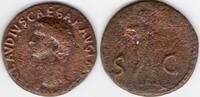 Roman Empire ancient Roman Claudius As, 41-54 AD (C45) -