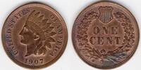 United States Indian Head penny 1907 (I07) -