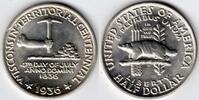 United States 1936 Wisconsin Territorial Centennial silver half dollar (W40) -