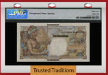 Welt Banknoten FRANC 1960 TT PK 30b SAINT PIERRE & MIQUELON 1 NOUVEAU  PMG 67 EPQ SUPERB GEM UNC SUPERB GEM UNCIRCULATED WITH ONLY FOUR PIECES GRADED FINER BY PMG
