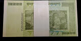 Welt Banknoten  TT PK 88 2008 ZIMBABWE 10 TRILLION DOLLARS 75 NOTES PACK AU TO UNCIRCULATED ALMOST UNCIRCULATED TO CHOICE UNCIRCULATED COMBINATION .. MOSTLY UNCIRCULATED NOTES