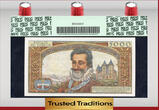 Welt Banknoten 58 FRANCE 1957-58 TT PK 135a 1957- 5000 FRANCS "HENRY IV" PCGS 45 PPQ EXTREMELY FINE! KING HENRY IV ON THE FACE OF THIS EXTREMELY FINE NOTE!