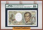 Welt Banknoten 86 FRANCE TT PK 155a 1981- 200 FRANCS PMG 68 EPQ SUPERB MONSTER GEM ONLY 1 FINER -