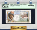Welt Banknoten 50 FRANCS TT PK 30s 1947-49 MARTINIQUE D'ESNAMBUC PCGS 65 PPQ GEM NONE FINER -