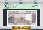 Welt Banknoten 5000 FRANCS TT PK 708Kb WEST AFRICAN STATES / SENEGAL POP ONE PCGS 66 PPQ -