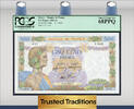 Welt Banknoten 43 FRANCE TT PK 95b 1941- 500 FRANCS PCGS 68 PPQ SUPERB GEM NEW STELLAR NOTE! -