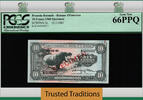 Welt Banknoten 10 FRANCS TT PK 2s RWANDA-BURUNDI SPECIMEN RHINO PCGS 66 PPQ GEM NEW -