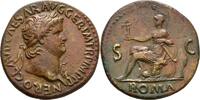 Frankreich / Lyon AE-Sesterz AE-Sesterz Nero 54-68 n.Chr.Lugdunum geprägt: ca.65 n.Chr. -