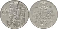 Deutsche Demokratische Republik 10 Mark 1989 A Auferstanden aus Ruinen und der Zukunft zugewandt VZ