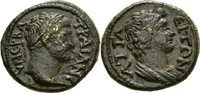 Mysien/Attaia(Beyköy) AE-Hemiassarion 98-117 n.Chr. Traian SS / dunkelbraune Patina