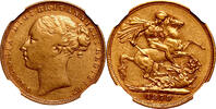 United Kingdom Sovereign Sovereign London Rare XF45 Victoria -