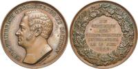 Sachsen. Carl Friedrich, 1828-1853 Bronzemedaille 1853. Vorzüglich-Stempelglanz