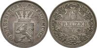 HESSEN-DARMSTADT 6 Kreuzer 1864 Ludwig III., 1848-1877. 6 Kreuzer 1864, ... 65,00 EUR  Excl. 9,90 EUR Verzending
