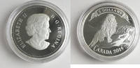 Canada $5 Fine Silver Coin Lion on the Mountain Uncirculated with box &certificate -