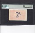 Jersey 2 Shillings PMG 50 1941 P.4a FDC-