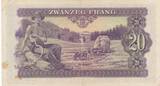Luxembourg 20 Francs 1943 P.42a VF-XF