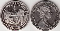 Gibraltar 1 Crown TRAFALGAR SHIP KM.1222 -