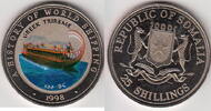 Somalia 25 Shillings SHIP GREEK TRIREME Coloured KM.52 -